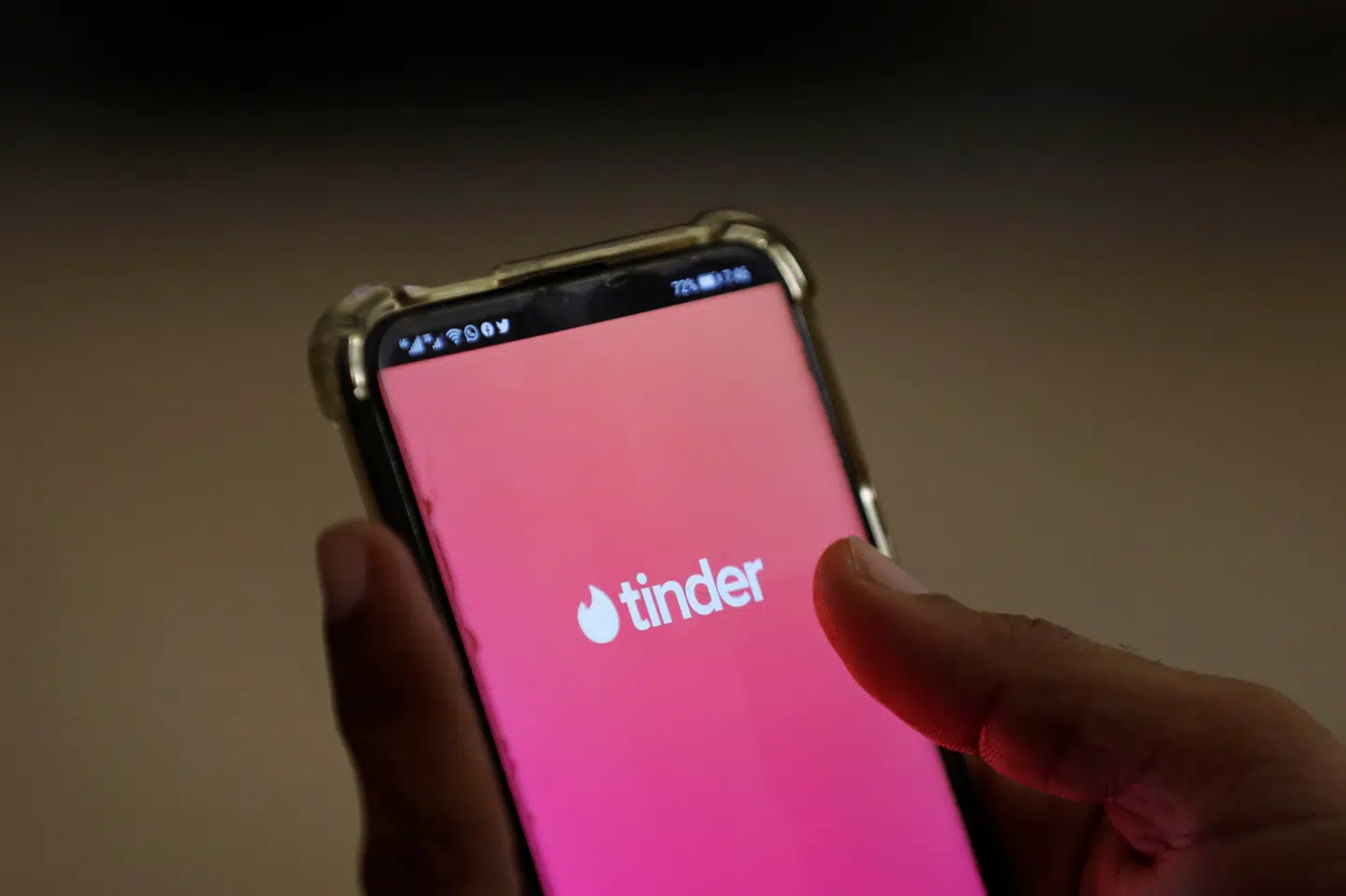 Hvis man er vaccineret, får man i USA adgang til særlige funktioner i Tinder. (Arkivfoto) Akhtar Soomro/Reuters