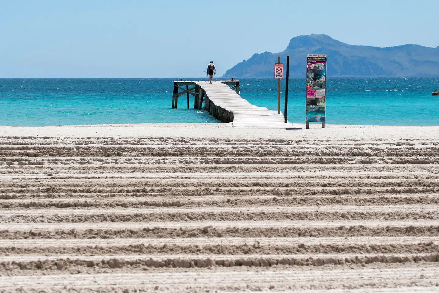 Alcudia-stranden på Mallorca.
