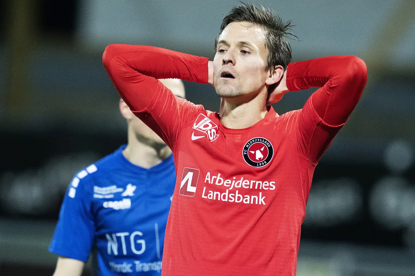 Lasse Vibe havde aldrig regnet med at ende som professionel fodboldspiller. Han kan alligevel se tilbage på en række fornemme bedrifter. I 2014 blev han topscorer i Allsvenskan, og det blev også til 11 landskampe for Danmark. (Arkivfoto). Claus Bech/Ritzau Scanpix