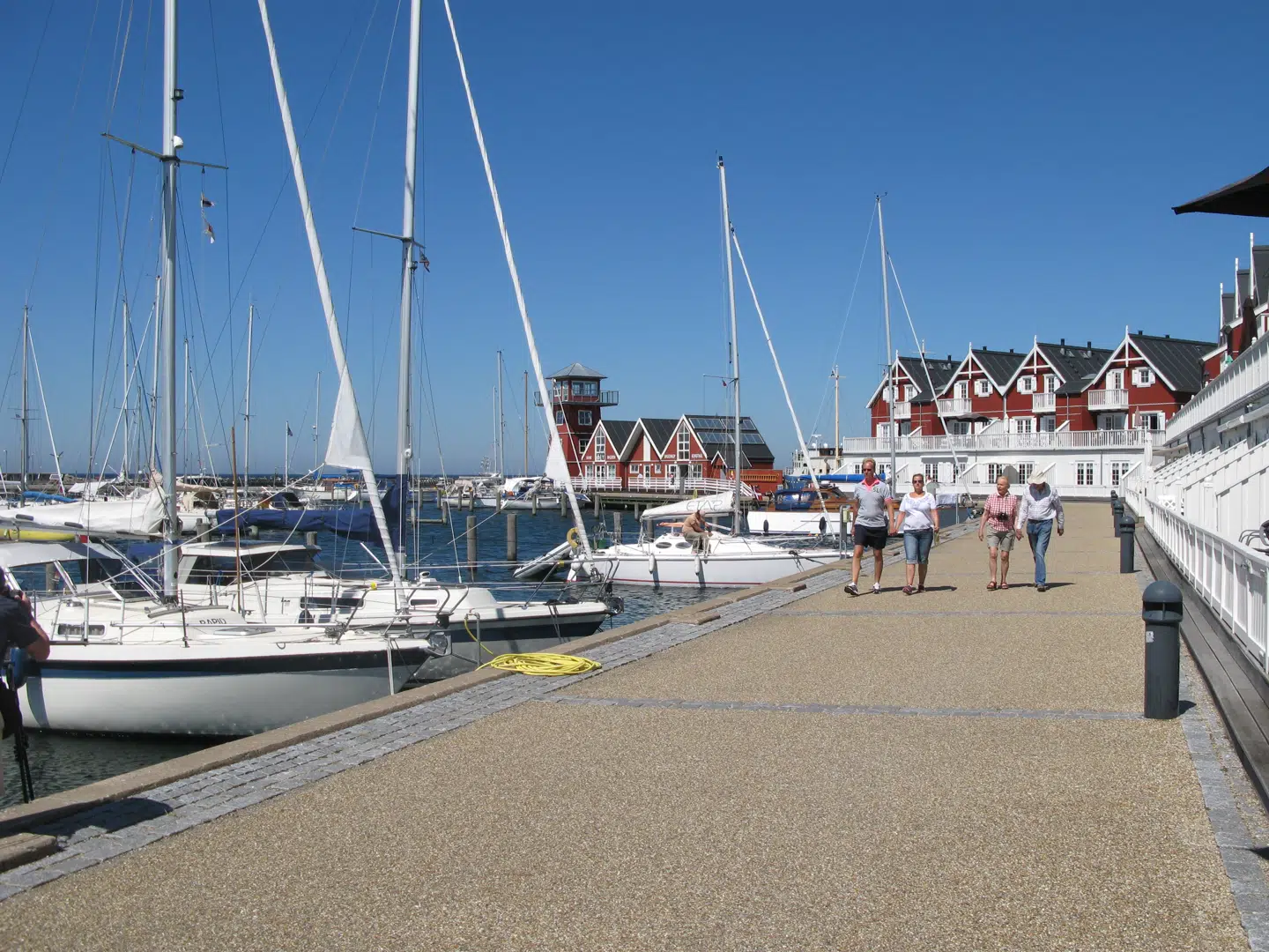 Bagenkop Havn ligger blot to kilometer fra det kommende udrejsecenter. Foto: Destination Langeland