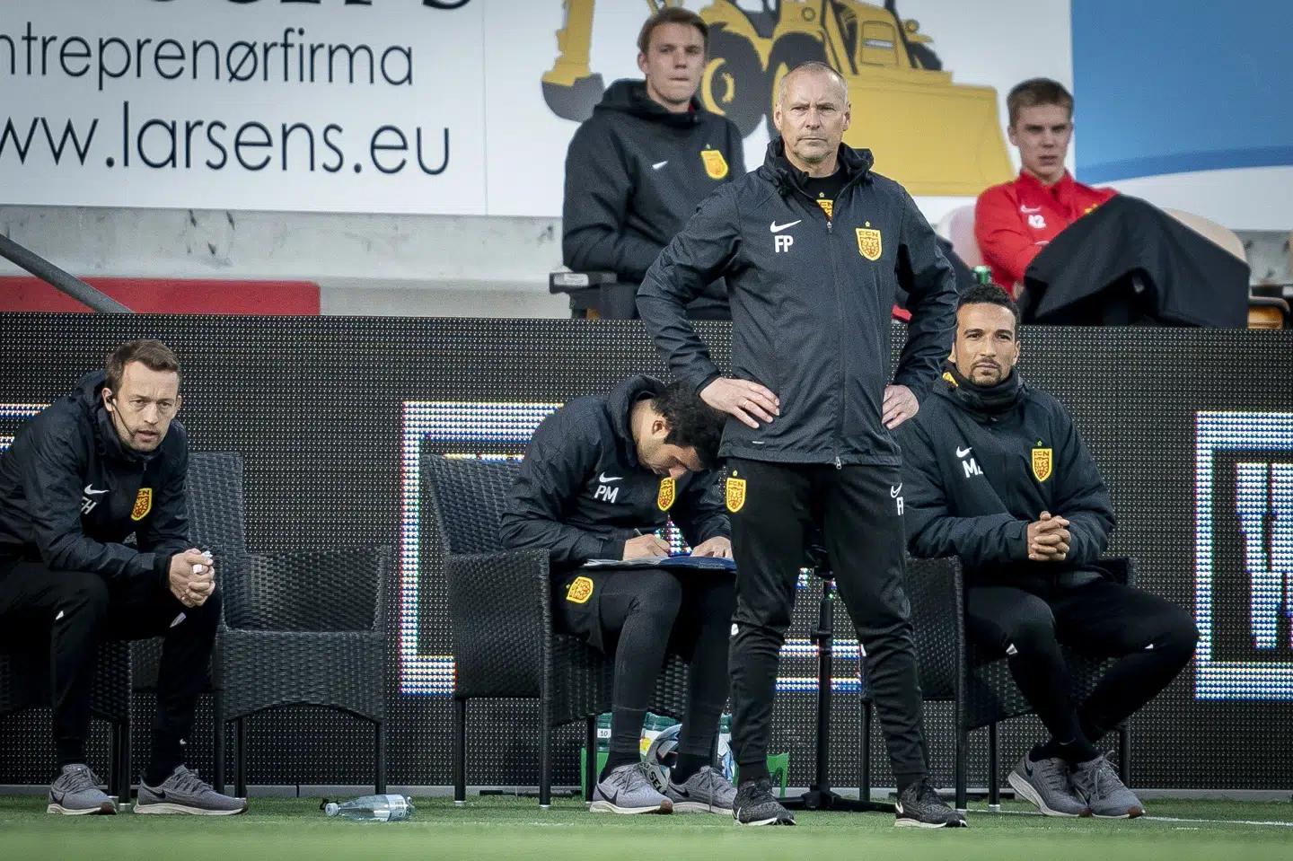 FC Nordsjællands cheftræner, Flemming Pedersen, lover at give Brøndby hård modstand i sidste spillerunde. Mads Claus Rasmussen/Ritzau Scanpix