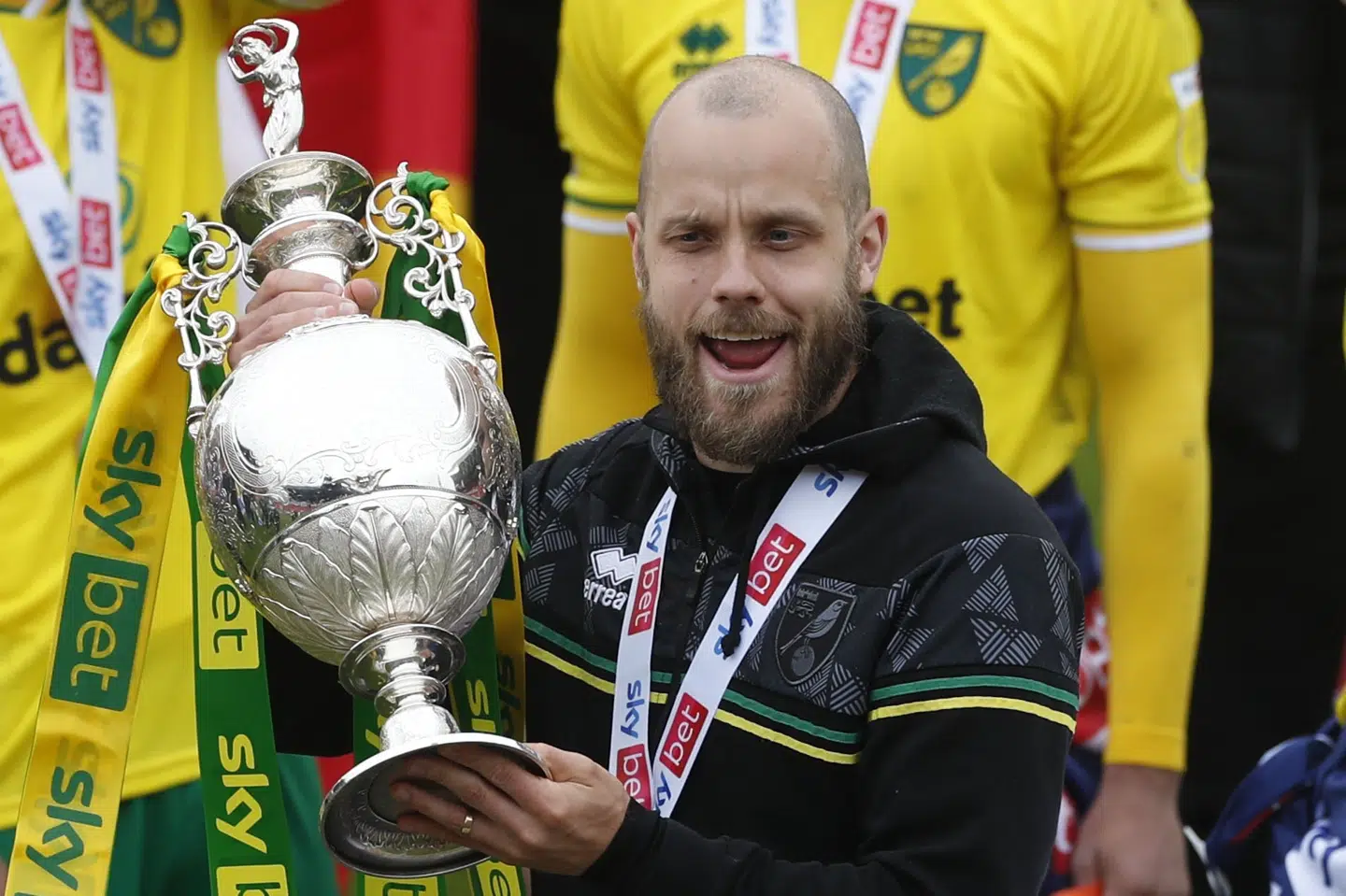 Teemu Pukki har været topscorer for Norwich tre sæsoner i træk og spillede en stor rolle i klubbens oprykning til Premier League i denne sæson. Lee Smith/Ritzau Scanpix