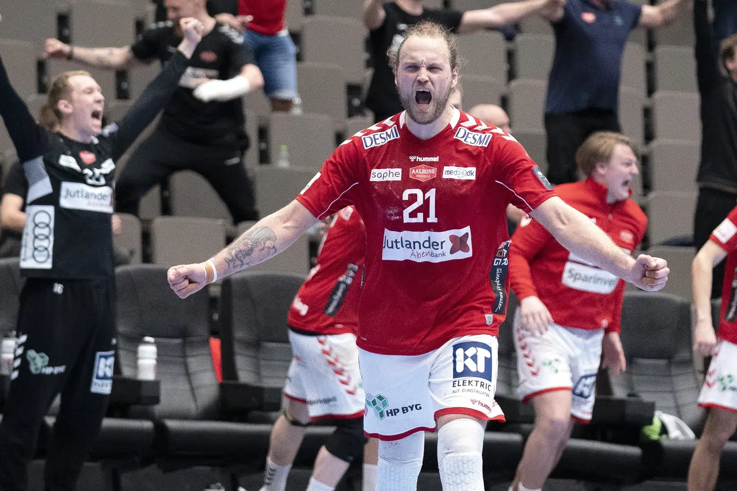 Henrik Møllgaard har spillet i Aalborg siden 2018, hvor han vendte hjem til Danmark fra Paris Saint-Germain. (Arkivfoto) Henning Bagger/Ritzau Scanpix