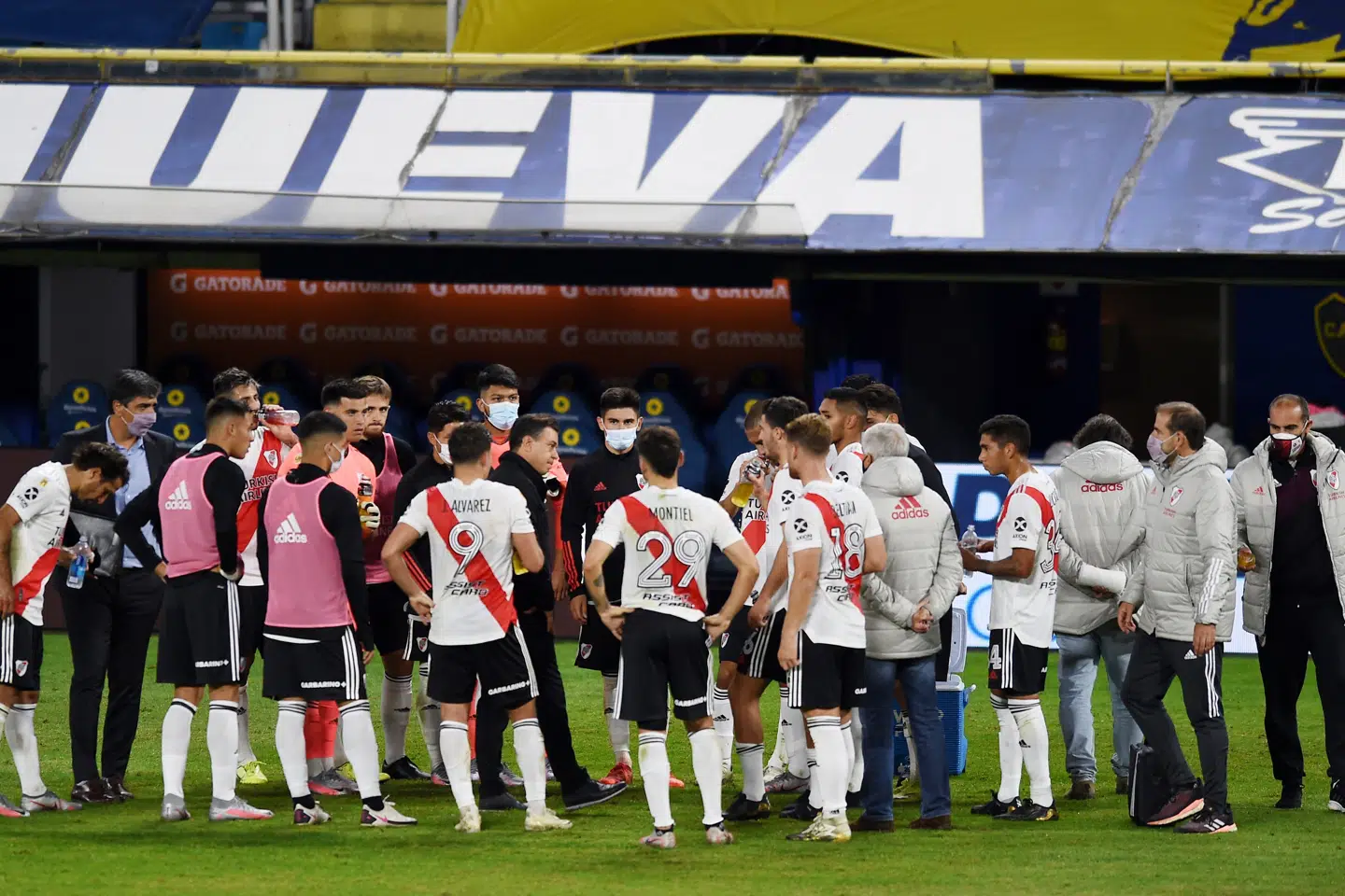I alt er 20 River Plate-spillere smittet med coronavirus. Marcelo Endelli/Reuters