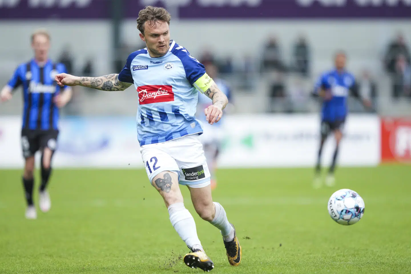 Pierre Kanstrup håber på at komme til at spille europæisk fodbold i den kommende sæson. (Arkivfoto) Claus Fisker/Ritzau Scanpix