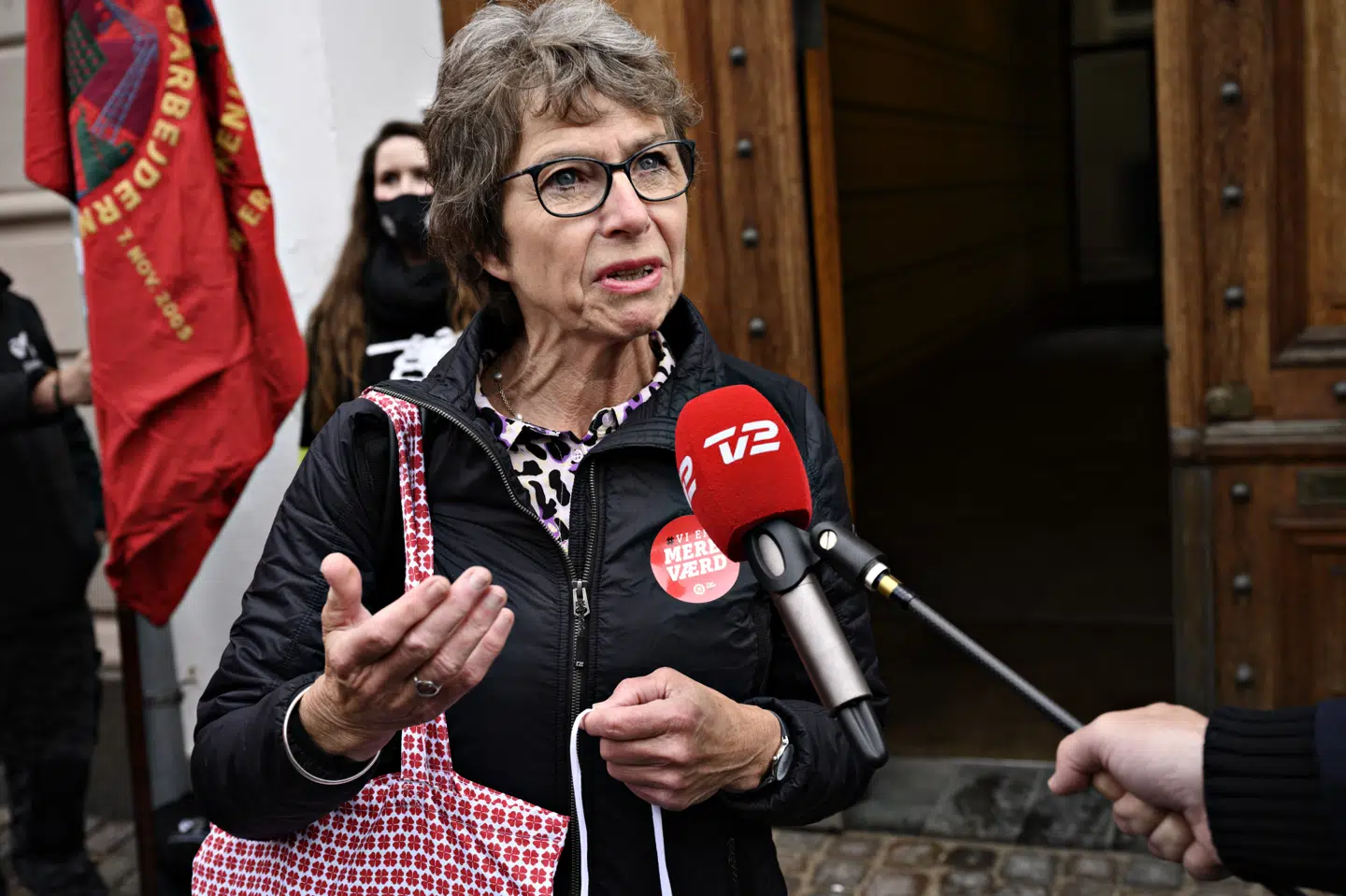 Dansk Sygeplejeråds formand, Grete Christensen, er blevet testet positiv for coronavirus. Det betyder, at forhandlinger i Forligsinstitutionen foregår virtuelt. Grete Christensen har det fint og deltager derfor i forhandlingerne, oplyser Dansk Sygeplejeråd. (Arkivfoto) Philip Davali/Ritzau Scanpix