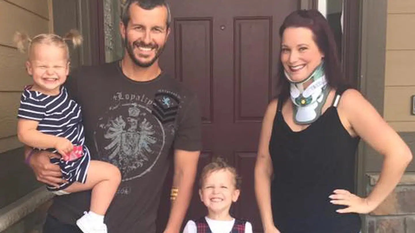 Familien Watts dengang alt stadig lyst ud. FRa venstre er det Celeste, Chris, Bella og Shannon.
