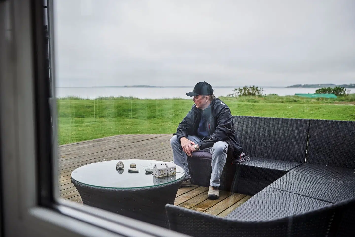 Benny Gade på sin terrasse.