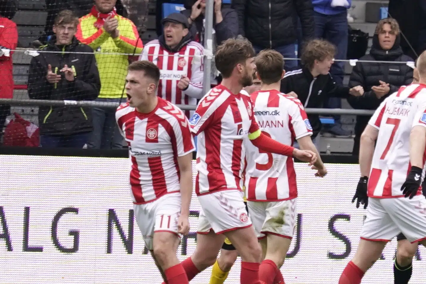 AaB var på vej mod nederlag, men lykkedes med at udligne i opgøret mod AC Horsens. Henning Bagger/Ritzau Scanpix