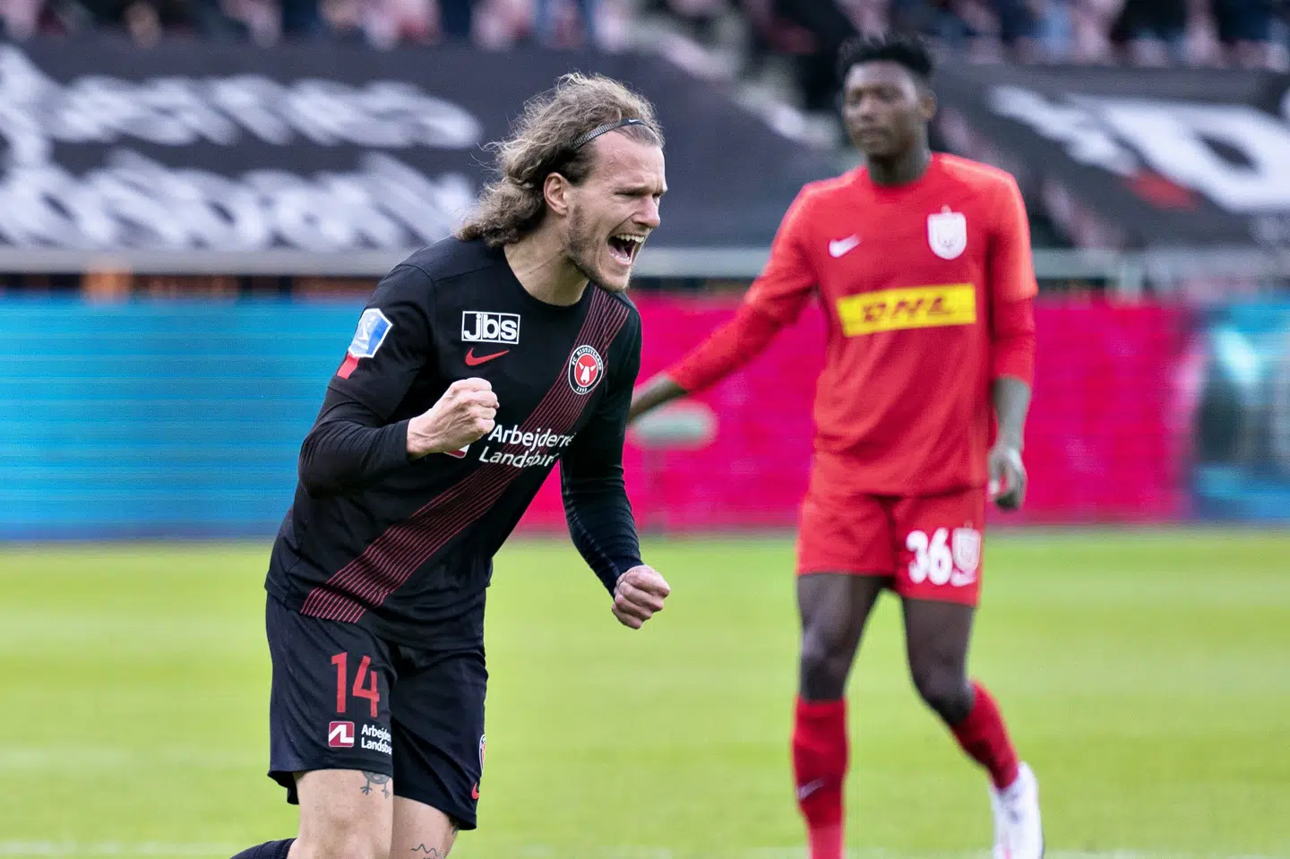 Alexander Scholz har scoret for FC Midtjylland i de to seneste kampe i Superligaen. Henning Bagger/Ritzau Scanpix