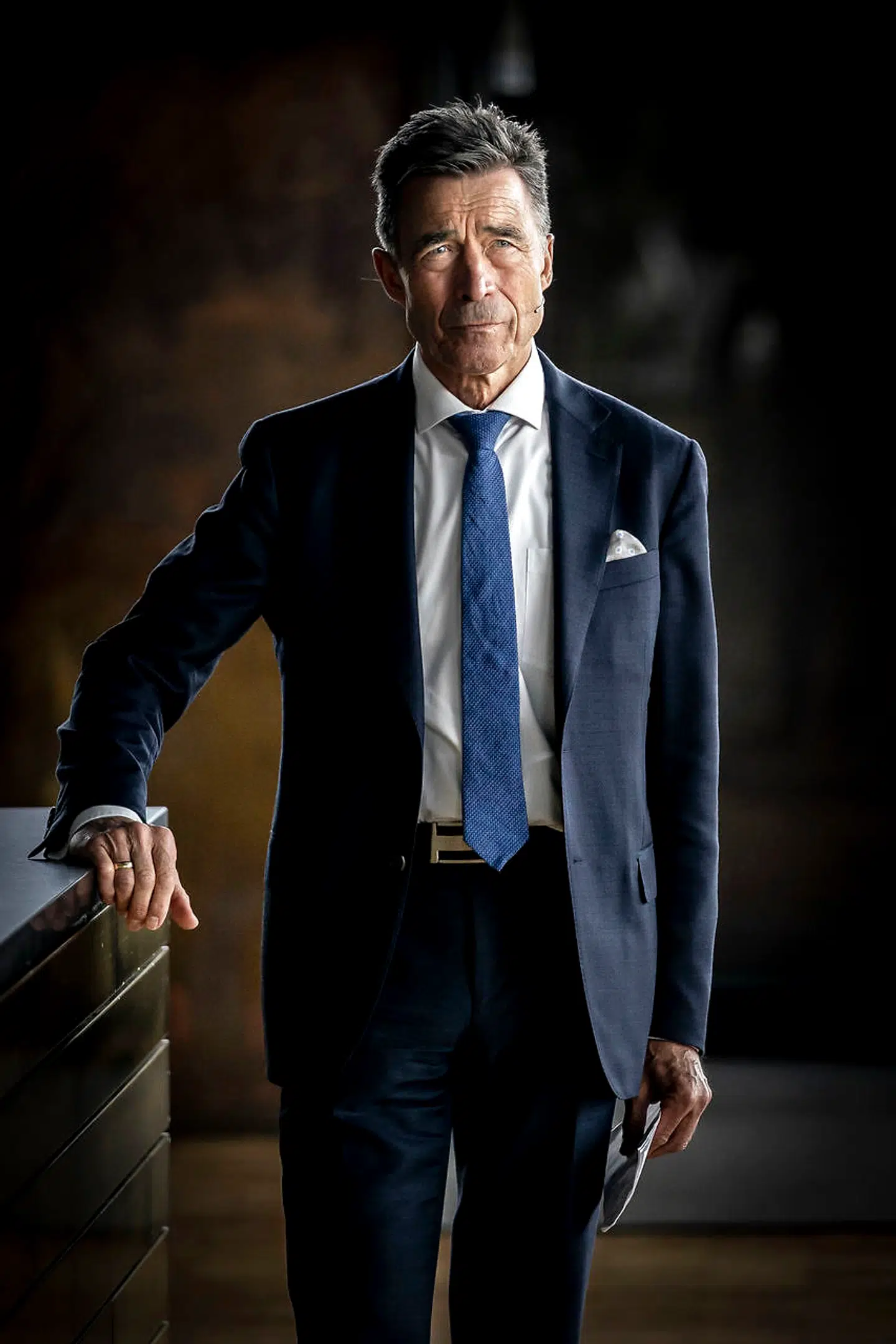 Anders Fogh Rasmussen under demokratikonferencen Copenhagen Democracy Summit i Skuespilhuset i København 10. maj 2021. (Foto: Mads Claus Rasmussen/Ritzau Scanpix)