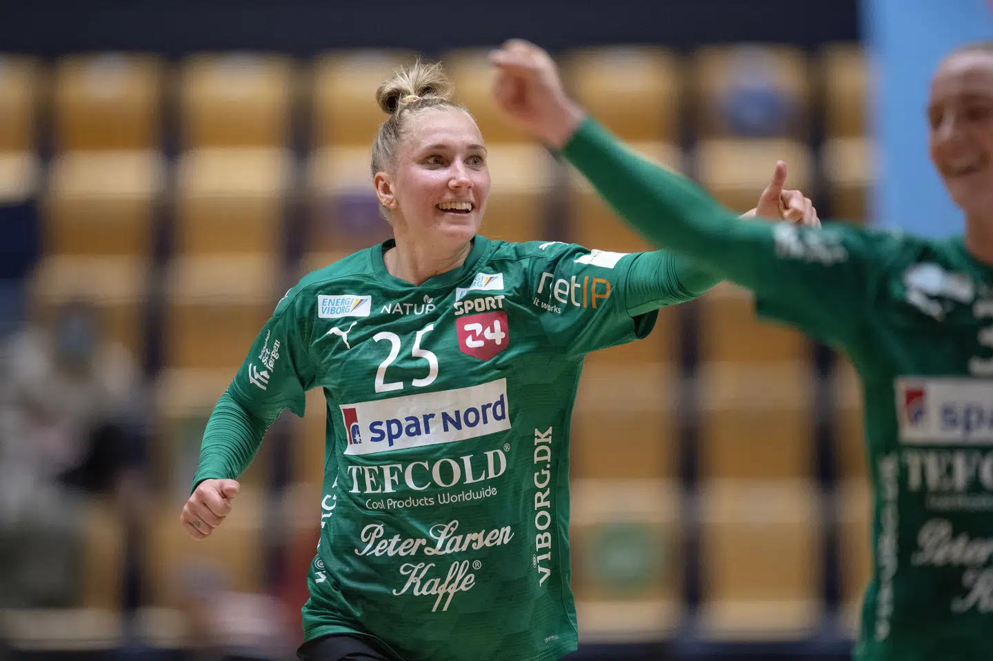 Maria Fisker var stærkt spillende i Viborgs sejr over Herning-Ikast. Bo Amstrup/Ritzau Scanpix