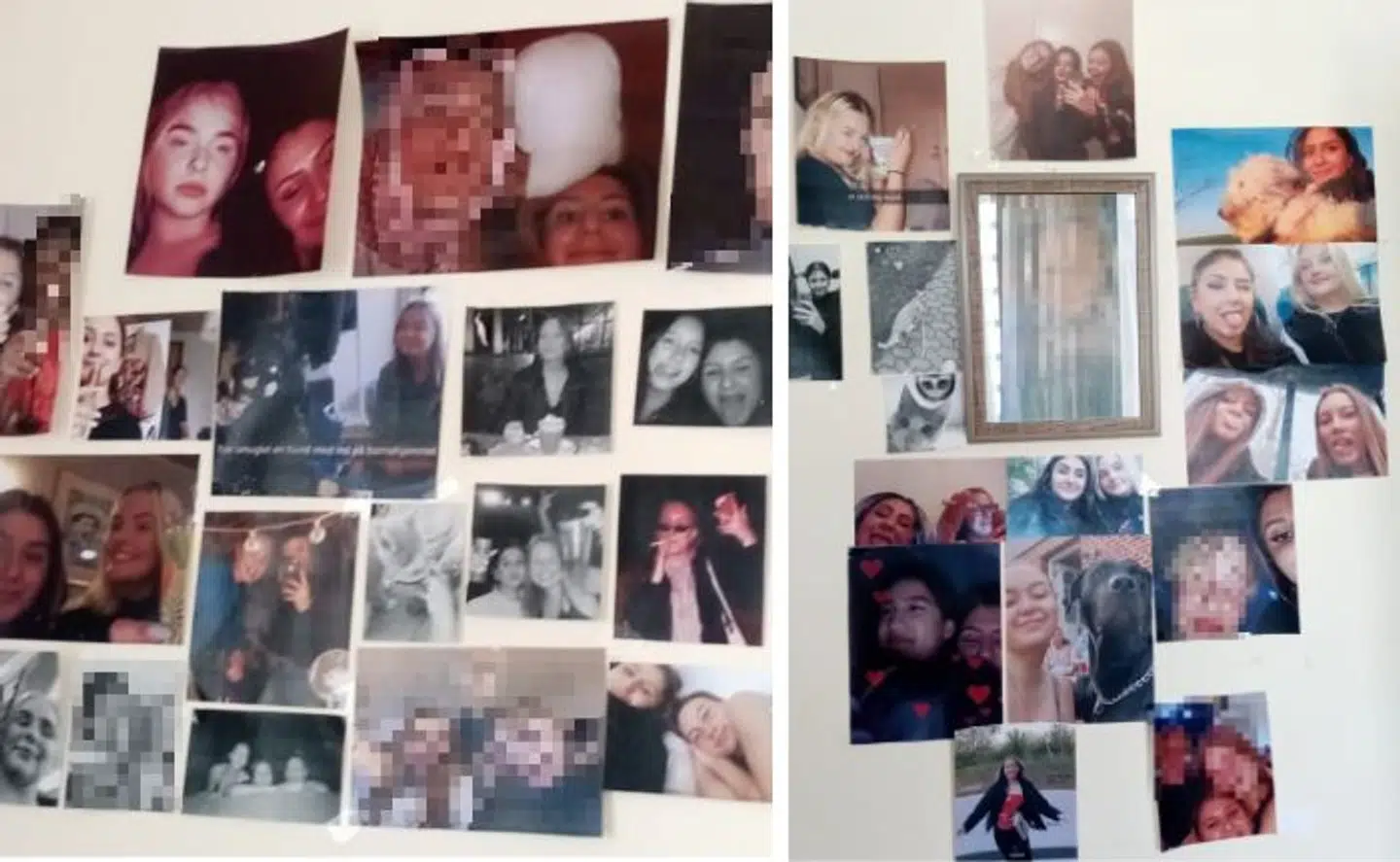 På væggen i det værelse, hvor Sarah bor, hænger fotos af hendes venner hjemme i Danmark. Det er de minder, som holder hende motiveret for at fortsætte med at komme for at komme hjem igen.