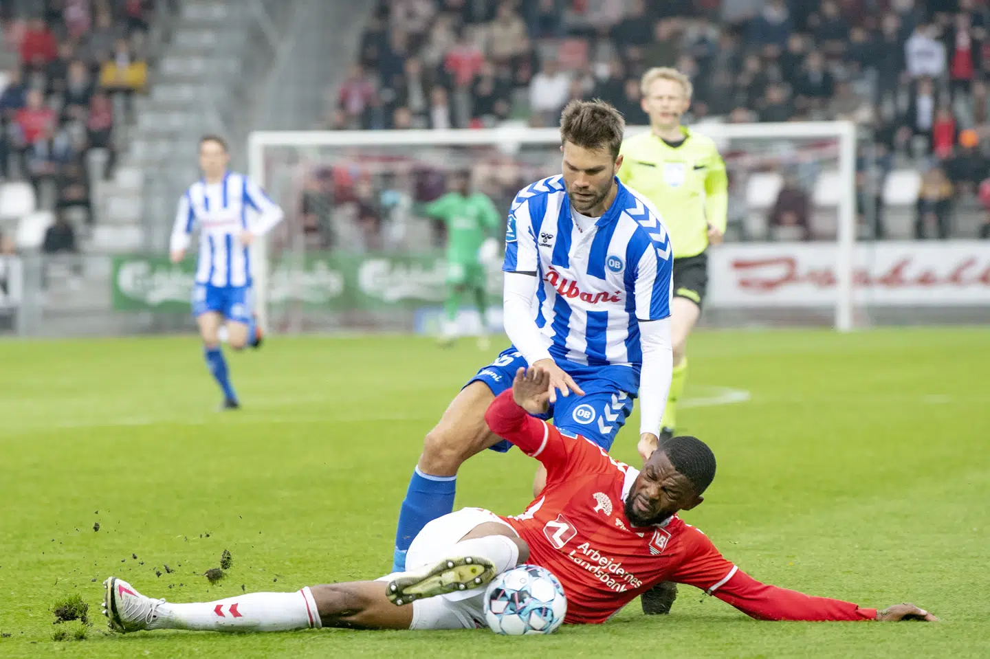 OB og Vejle har begge forlængst sikret overlevelse i Superligaen. Bo Amstrup/Ritzau Scanpix