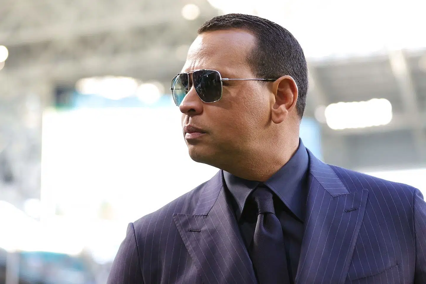 (FILES) In this file photo former baseball player Alex Rodriguez looks on before Super Bowl LIV at Hard Rock Stadium on February 2, 2020 in Miami, Florida. - Former Major League Baseball MVP Alex Rodriguez and his business partner are in preliminary discussions to purchase the NBA's Minnesota Timberwolves, US media reported April 10, 2021. (Photo by Maddie Meyer / GETTY IMAGES NORTH AMERICA / AFP)