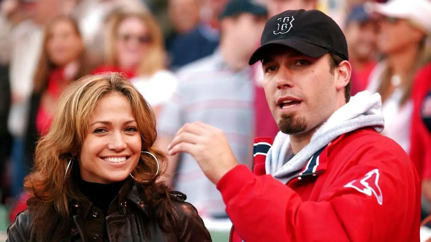Ben Affleck er fan af Boston Red Sox. Her ses han sammen med Lopez i 2003.