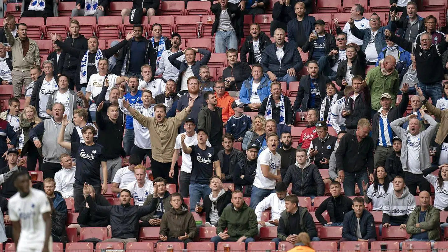Sådan så det ud i Parken i juli 2020- sidst der var flere tusinde tilskuere på lægterne.