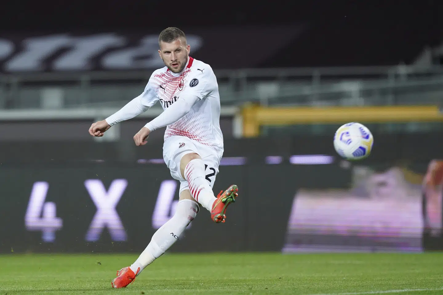 Ante Rebic scorede hattrick inden for 12 minutter i anden halvleg i AC Milans storsejr. Spada/Ritzau Scanpix