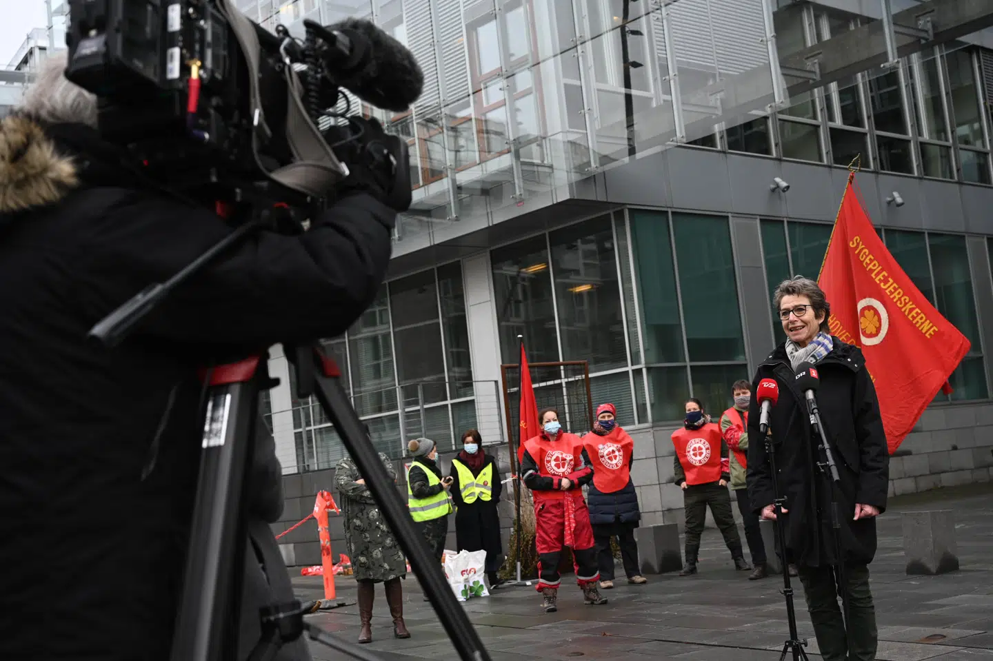 Danske Regioner, Kommunernes Landsforening og Dansk Sygeplejeråd er gået i Forligsinstitutionen, efter at sygeplejerskerne stemte nej til deres overenskomst. Endnu et møde sluttede ufrugtbart onsdag. (Arkivfoto) Philip Davali/Ritzau Scanpix