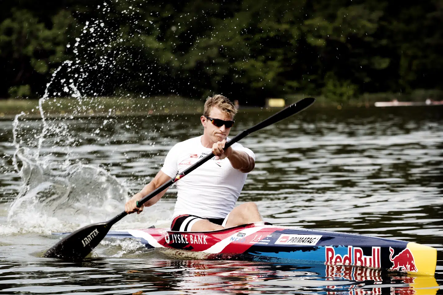 René Holten kan torsdag sikre sig en billet til OL i Tokyo, hvis han bliver nummer et eller to i finalen i 1000 meter enerkajak ved World Cuppen i ungarske Szeged. Linda Kastrup/Ritzau Scanpix