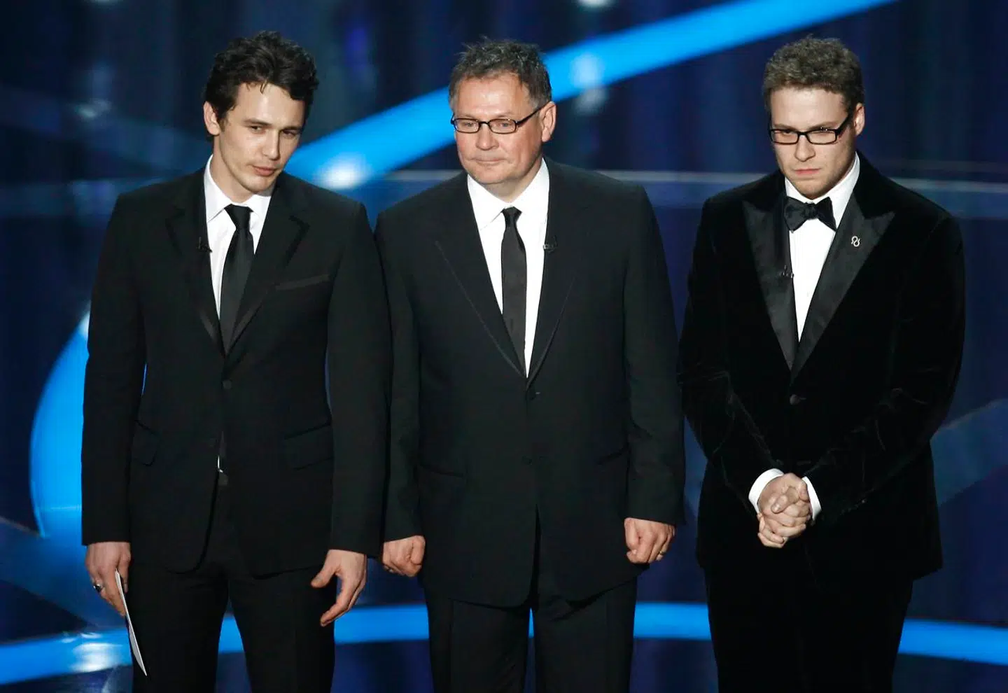 James Franco, Janusz Kaminsky og Seth Rogen i 2009.