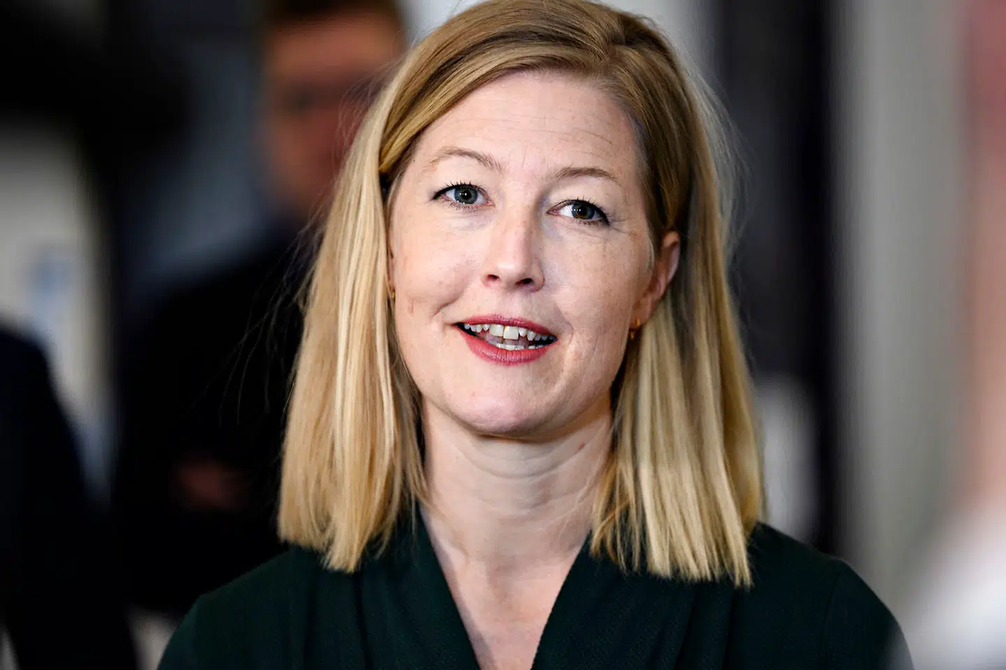 Sofie Carsten Nielsen (RV), da Regeringen, Enhedslisten, SF og Radikale Venstre præsenterer en aftale om et delmål for udledningen af drivhusgas i 2025, i Finansministeriet i København fredag den 7. maj 2021.. (Foto: Philip Davali/Ritzau Scanpix)