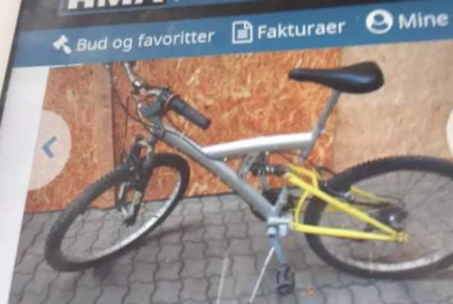 Det er denne cykel, som Reiner forlod sin bopæl på.