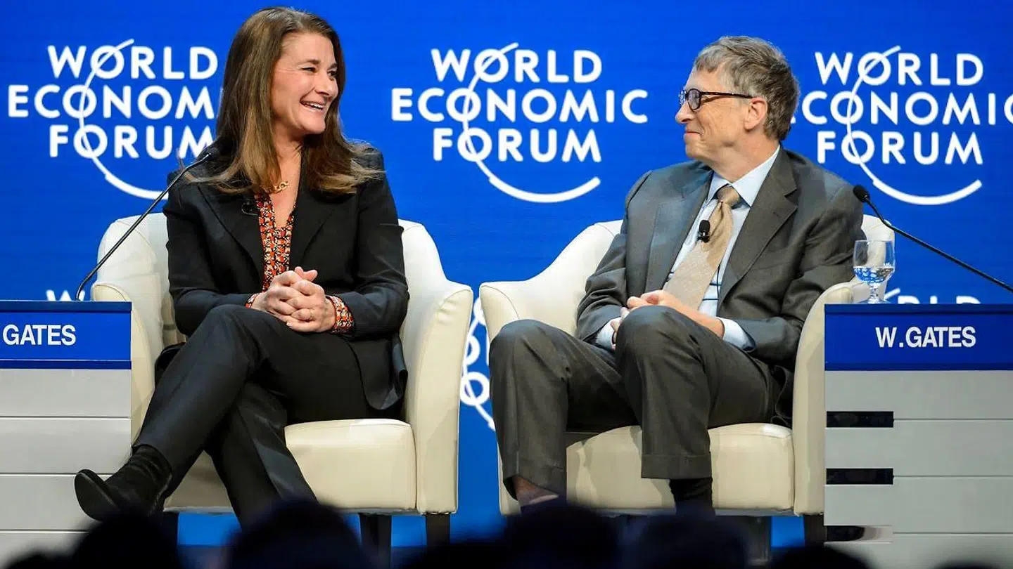 Arkivfoto af Melinda og Bill Gates.