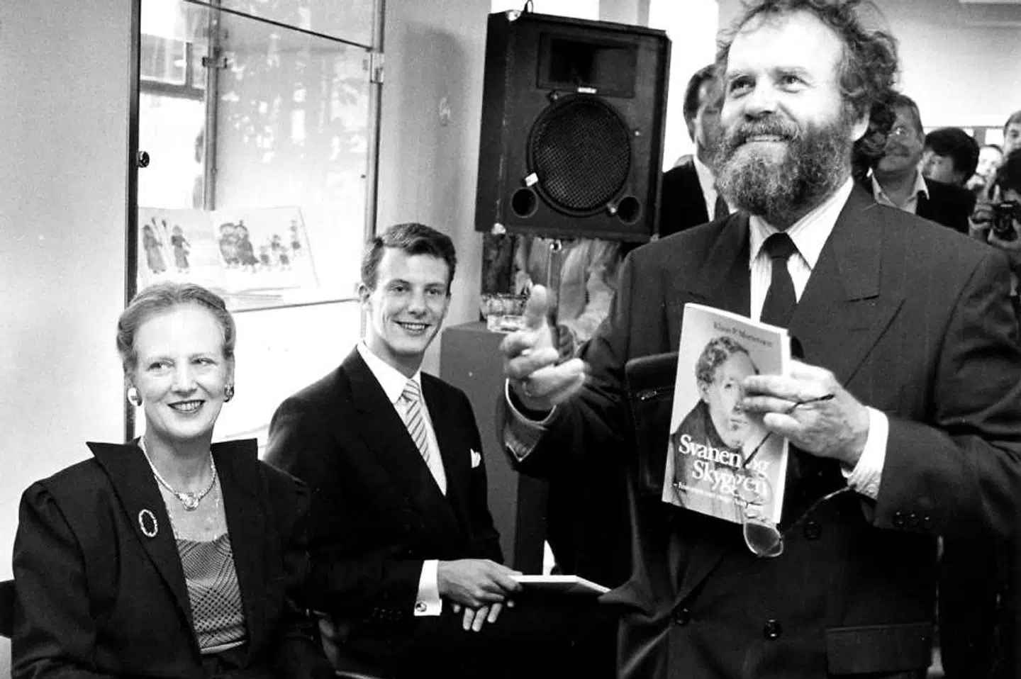 Johannes Møllehave anno 1991, hvor han holdt tale for Dronningen i anledning af åbningen af udstillingen 'Et folkesagn'.