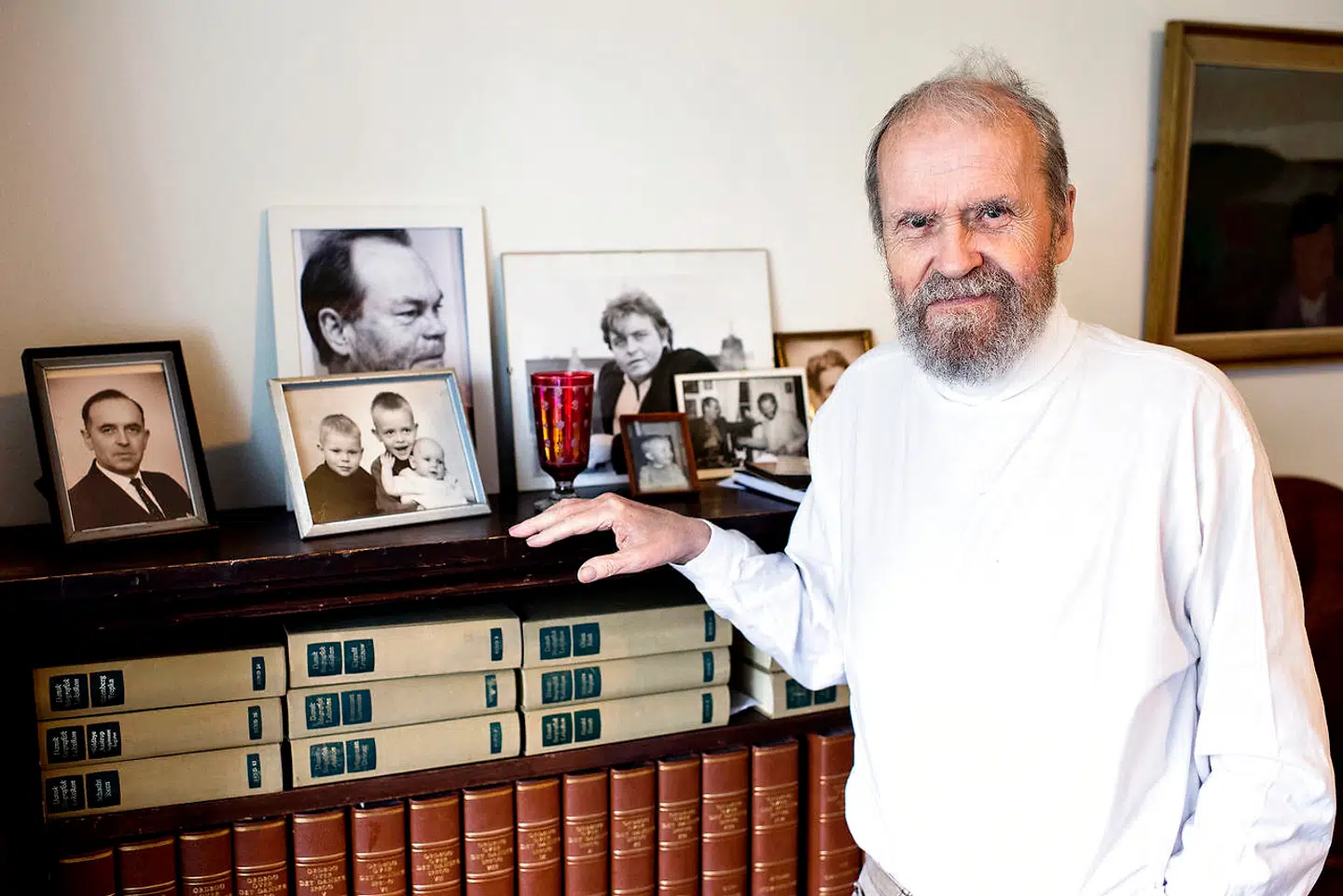 Johannes Møllehave var skrumpet voldsomt ind, da B.T. besøgte ham kort efter, at han var flyttet på plejehjem.