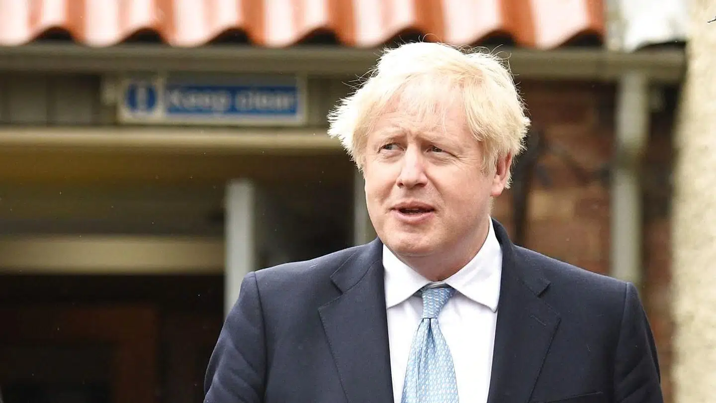 Boris Johnson havde sin kæreste med på turen.