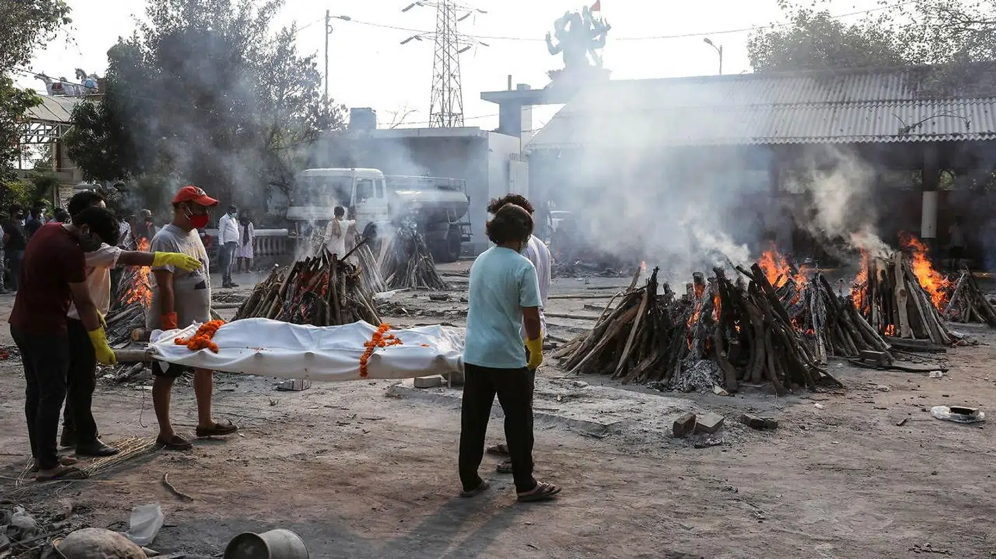 Coronasmitten er den seneste tid eksploderet i Indien.