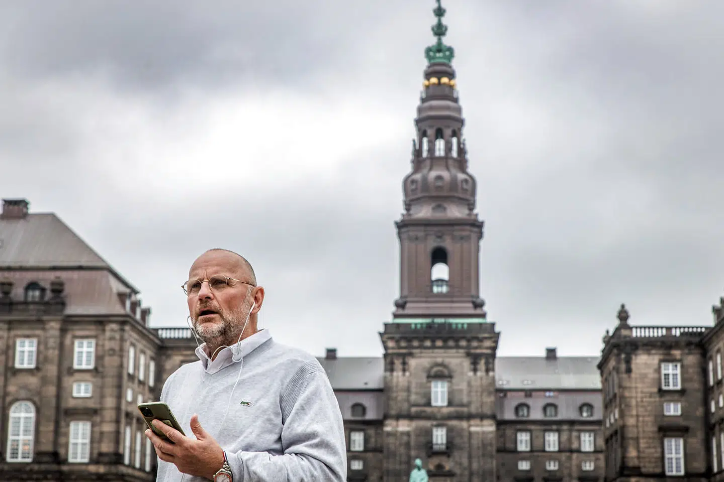 Politisk redaktør på B.T. Henrik Qvortrup ved Christiansborg oktober 2020.