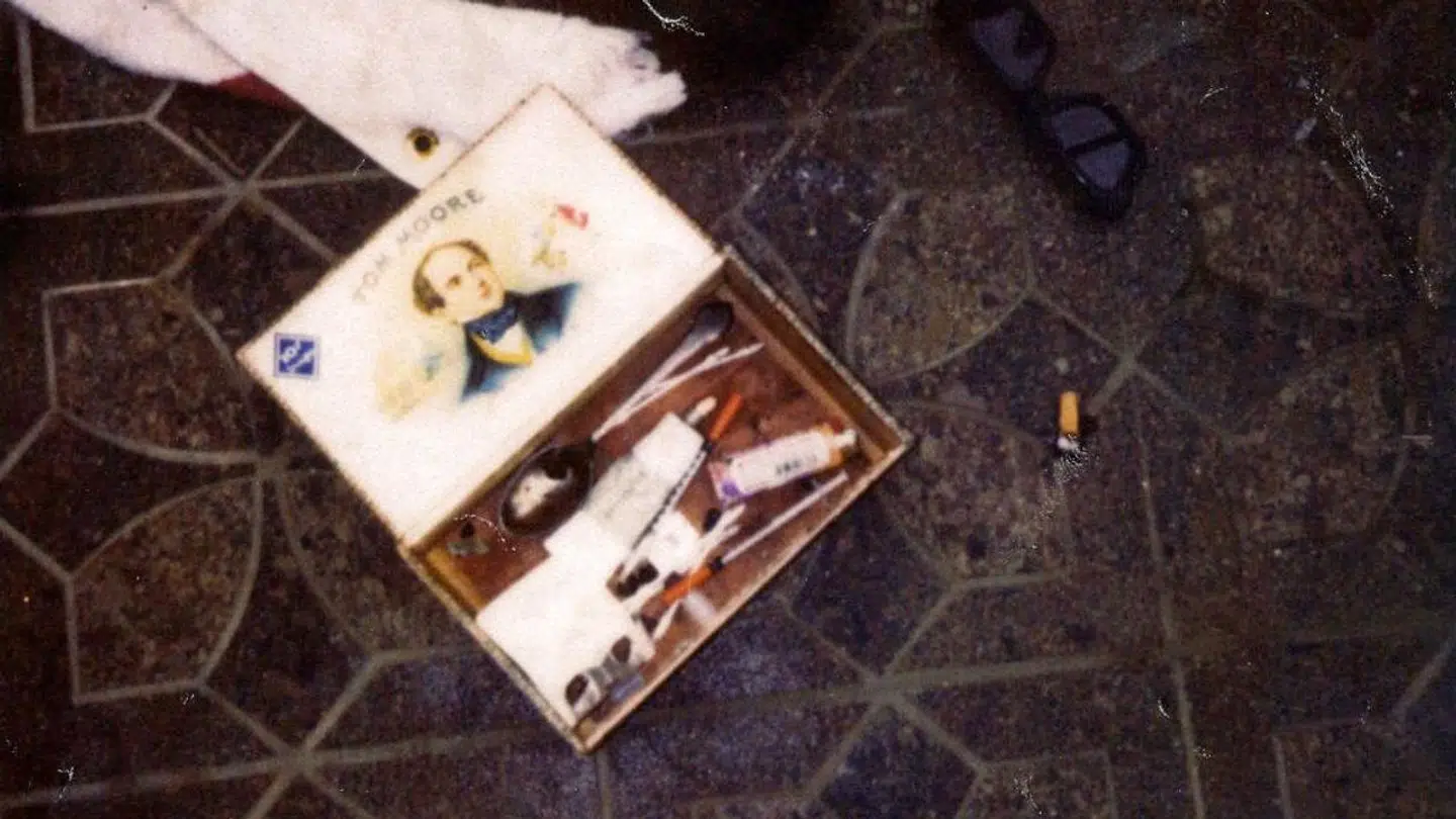'Beviser' fundet i garagen, hvor Kurt Cobain blev fundet død. Foto: Seattle Police Department
