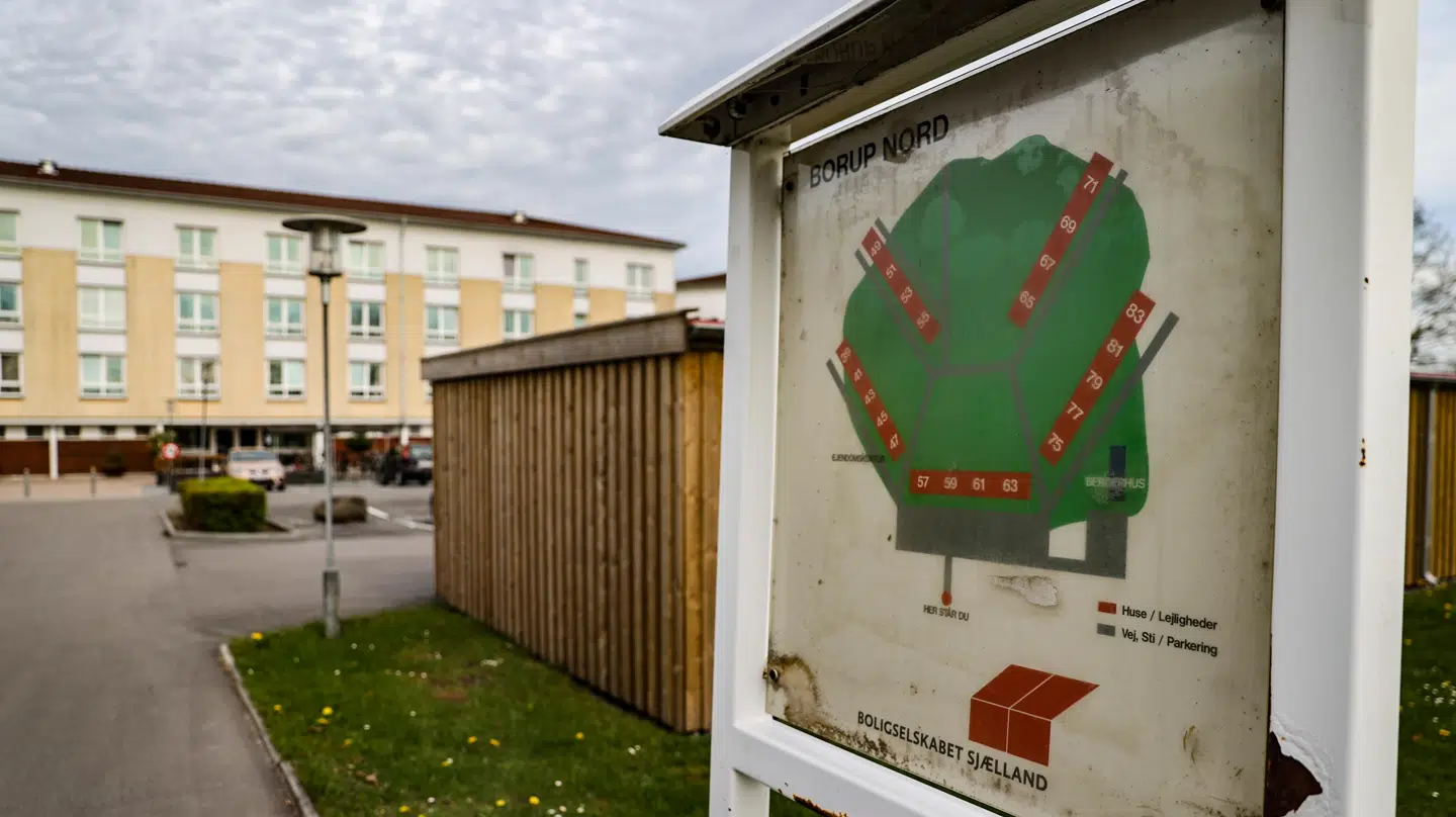 Knivstikkeriet fandt sted her på Parkvej i Borup.