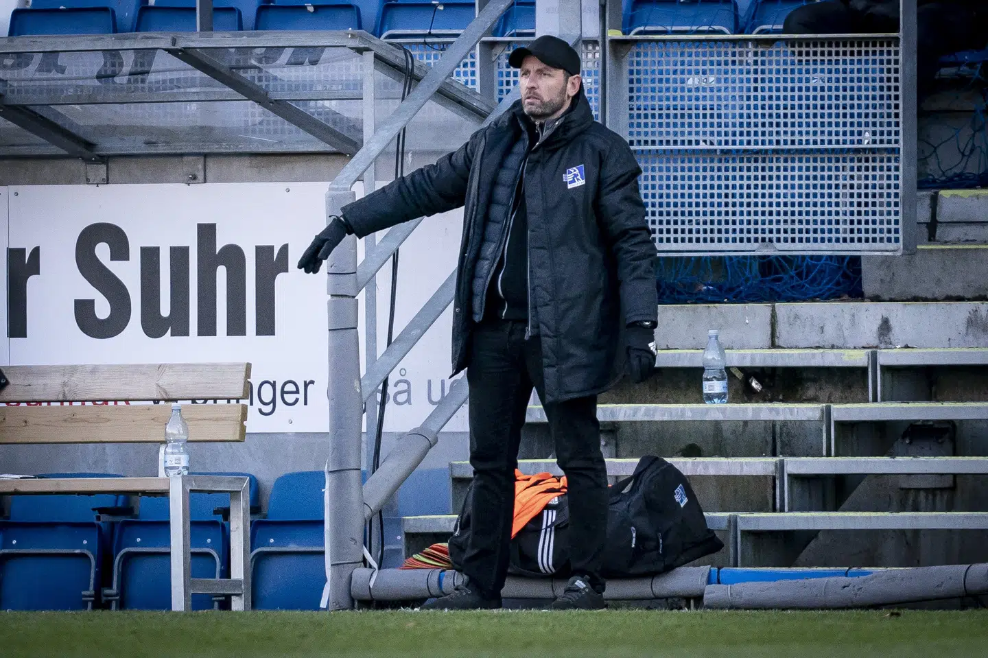 Lyngby-træner Carit Falch rykkede søndag ned med sit hold. (Arkivfoto) Mads Claus Rasmussen/Ritzau Scanpix
