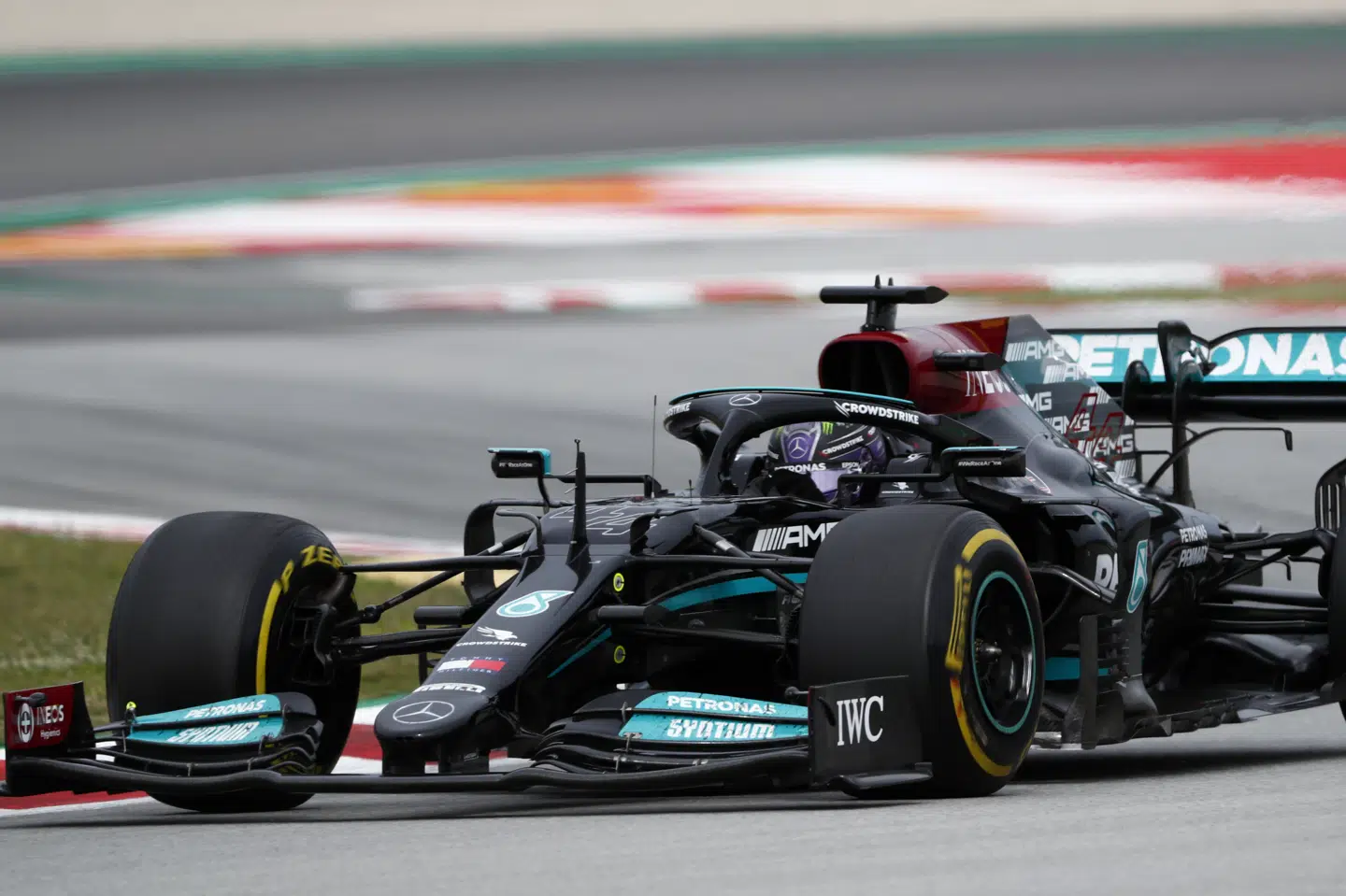 Lewis Hamilton vandt Det Spanske Grand Prix foran Max Verstappen. Joan Monfort/Ritzau Scanpix