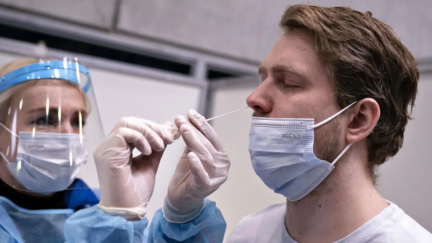 Lyntest for coronavirus med SOS International i Gigantium i Aalborg.