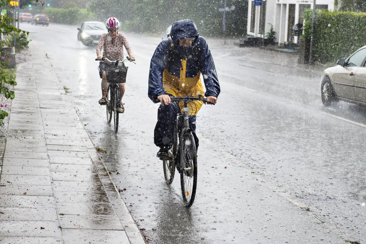 Kriteriet for et skybrud er, at der falder mere end 15 millimeter regn på 30 minutter. (Arkivfoto) Henning Bagger/Ritzau Scanpix