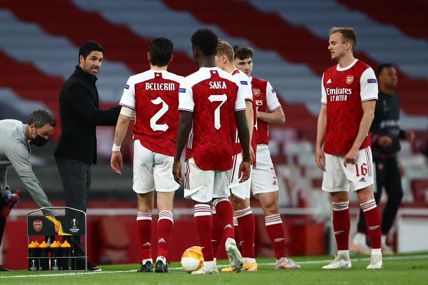 Mikel Arteta og Arsenal missede muligheden for at nå Champions League, da holdet i torsdags blev sendt ud af Europa League-semifinalen af Villarreal. Hannah Mckay/Reuters