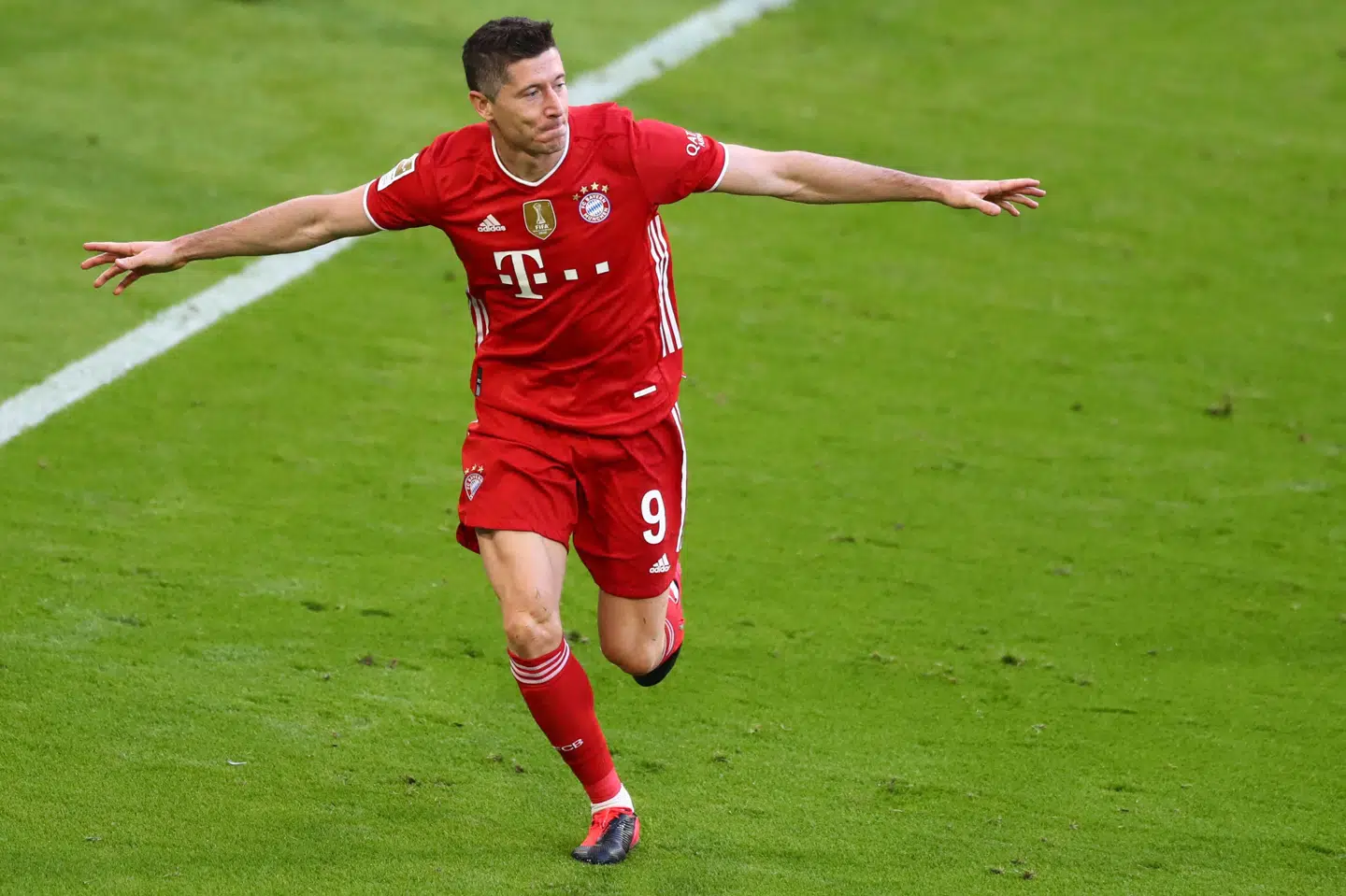 Robert Lewandowski er nu kun ét mål fra at tangere Gerd Müllers rekord for flest scoringer i en sæson i Bundesligaen. Müller lavede 40 mål i 1971/72. Matthias Schrader/Ritzau Scanpix