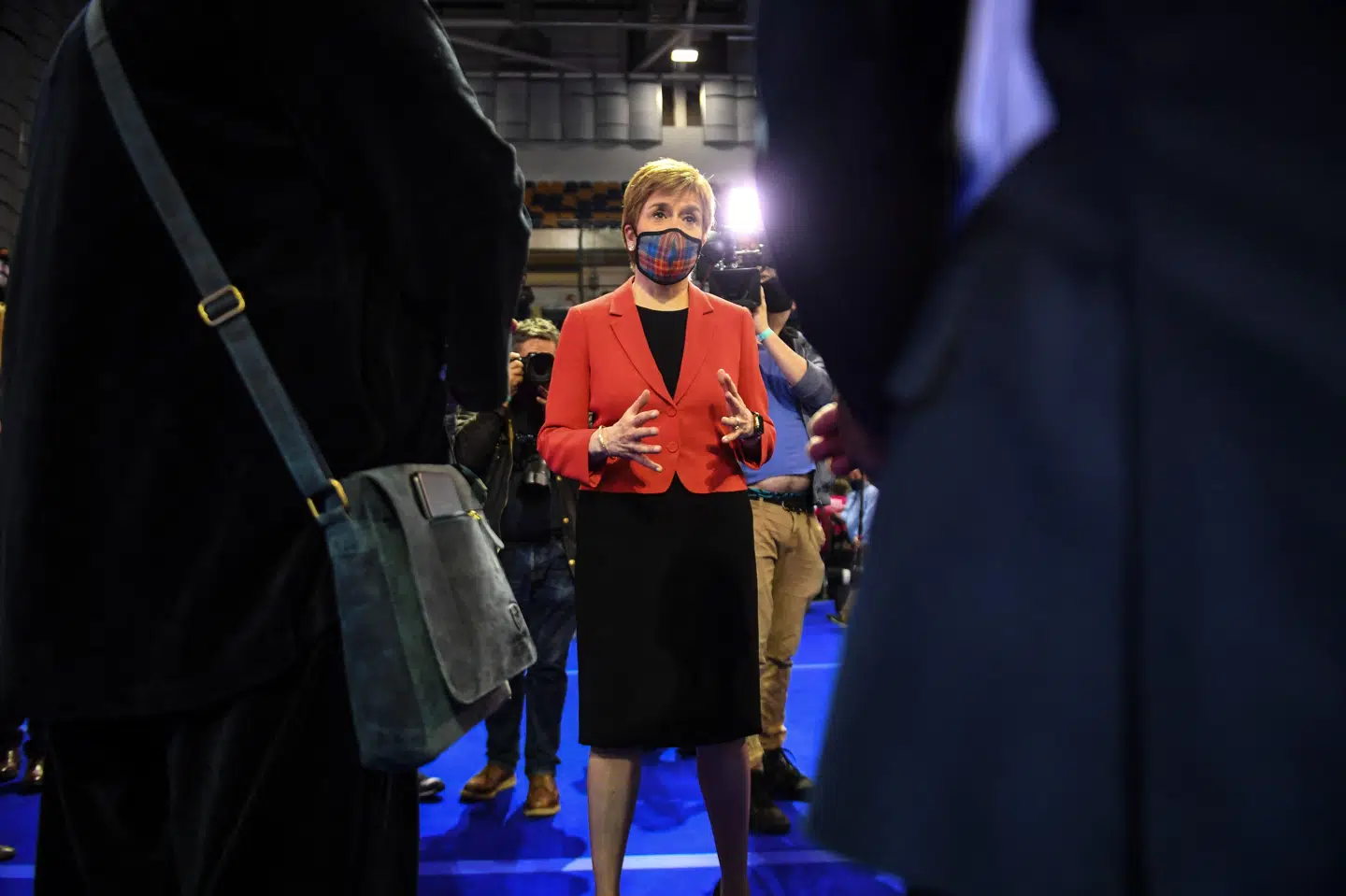 Det store emne ved valget er en ny folkeafstemning om løsrivelse fra Storbritannien eller ej. SNP med Nicola Sturgeon i spidsen ønsker en folkeafstemning ved udgangen af 2023. Andy Buchanan/Ritzau Scanpix