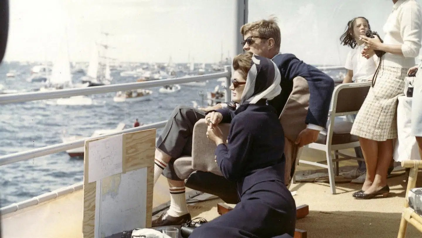 John F. Kennedy med sin hustru, Jackie Kennedy i 1962.