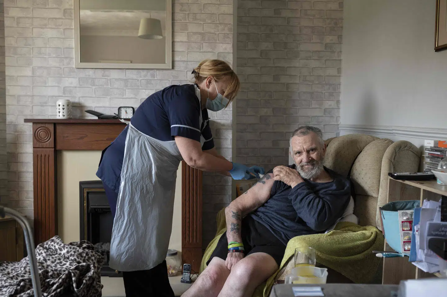 Storbritannien, der har godt 66 millioner indbyggere, har hidtil givet over 51 millioner vaccinedoser. (Arkivfoto) Oli Scarff/Ritzau Scanpix