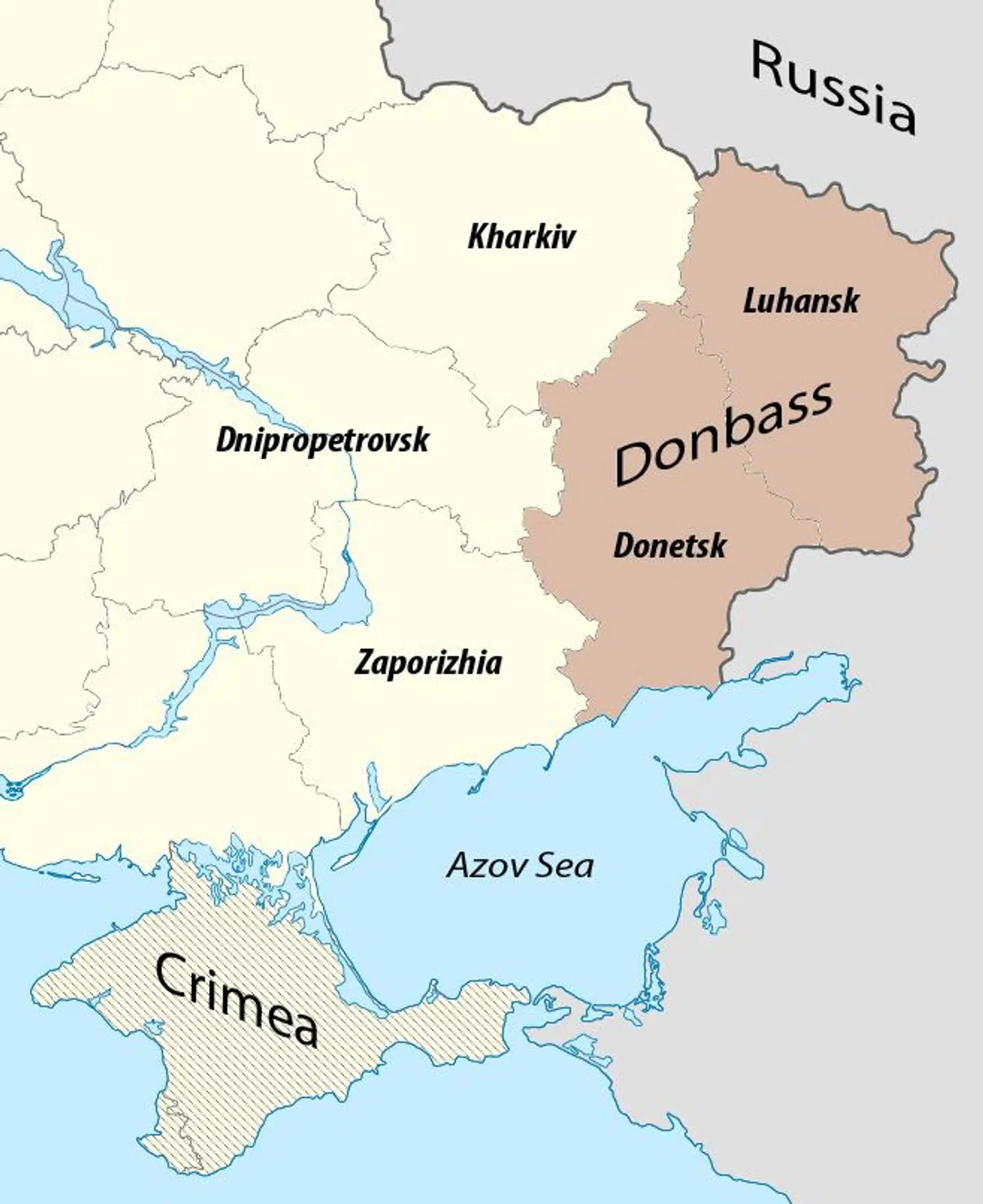 Den østlige Donbas-region i Ukraine har i mange år været besat af prorussiske styrker.