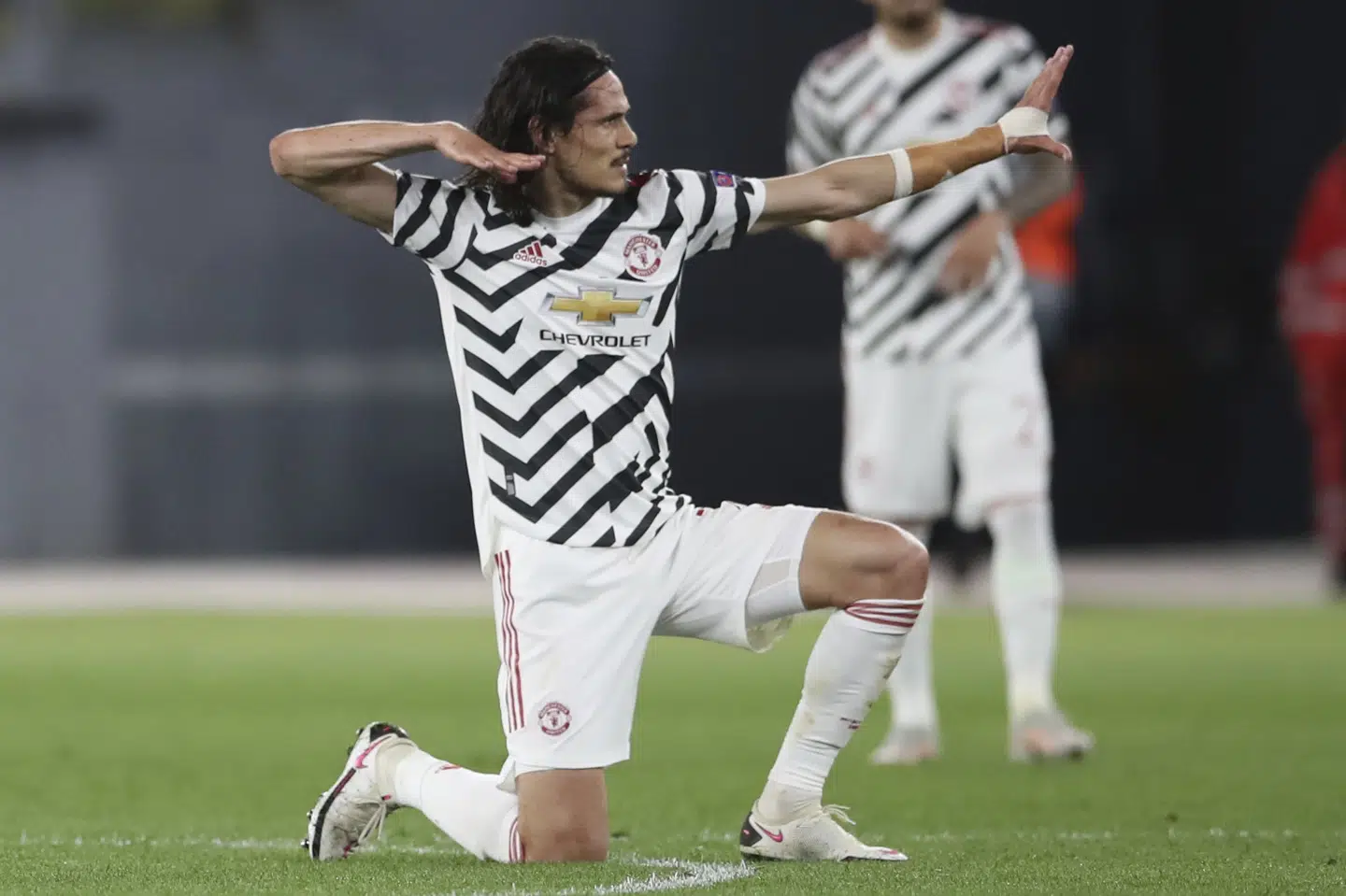 Edinson Cavani var igen på pletten for Manchester United og scorede sit holds to mål torsdag. Jonathan Moscrop/Ritzau Scanpix