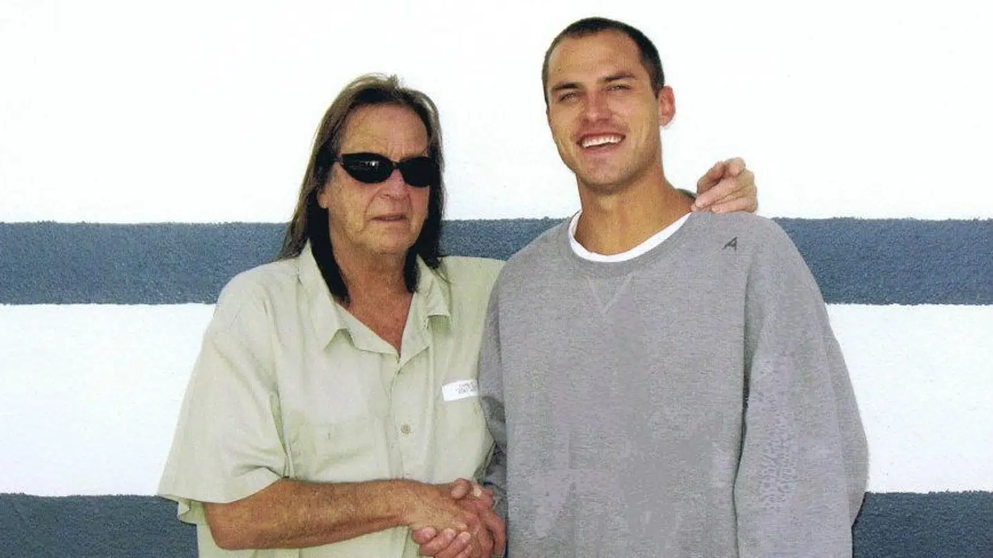 George Jung (tv.) i fængslet med Anthony Curcio