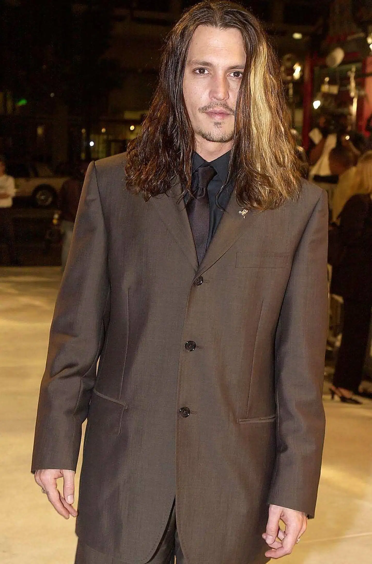 Johnny Depp på den røde løber til premieren på filmen 'Blow'.