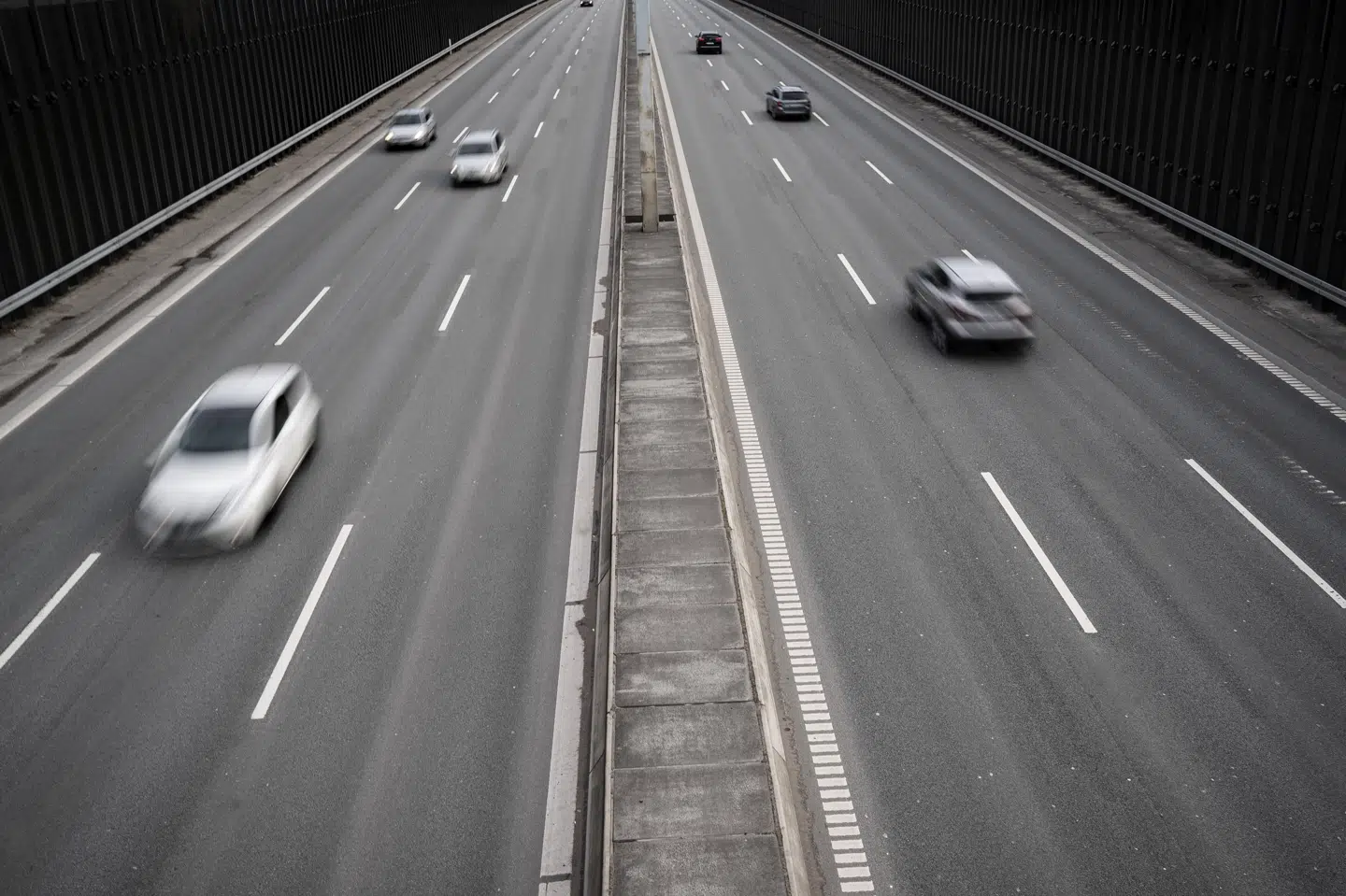 En del af Helsingørmotorvejen var spærret for trafik natten til torsdag på grund af regn på vejbanerne. (Arkivfoto) Liselotte Sabroe/Ritzau Scanpix