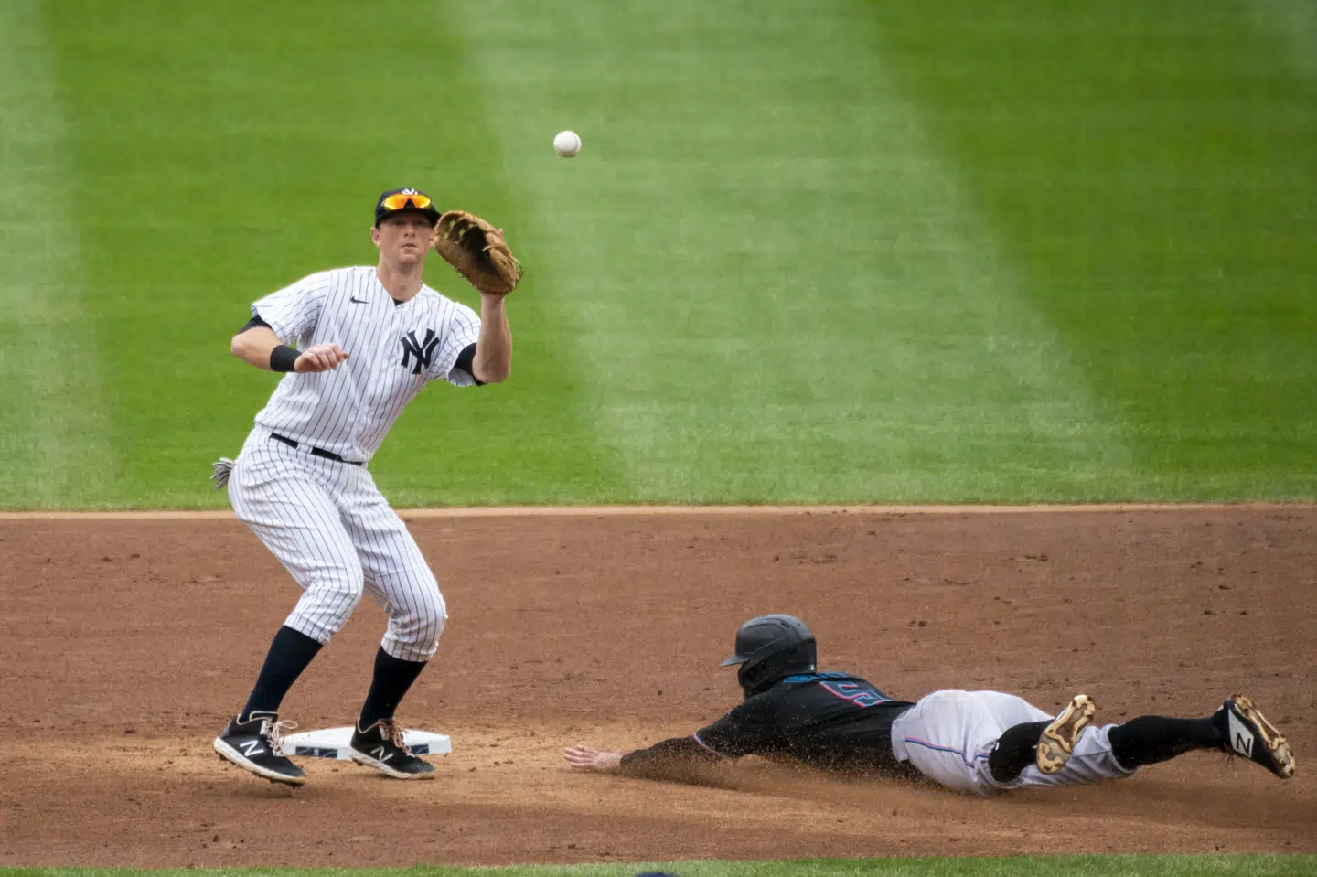 En coronavaccination giver en billet til en baseballkamp i New York. (Arkivfoto) Corey Sipkin/Ritzau Scanpix